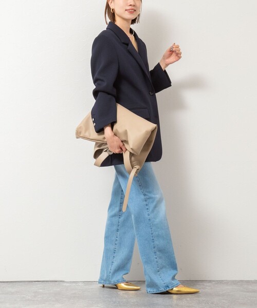 NOLLEY’S（ノーリーズ）の「《セットアップ対応》ウォッシャブルエアボールテーラージャケット（テーラードジャケット・レディース・ネイビー/ブラック・38）」の6枚目の写真