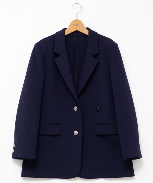NOLLEY’S（ノーリーズ）の「《セットアップ対応》ウォッシャブルエアボールテーラージャケット（テーラードジャケット・レディース・ネイビー/ブラック・38）」の20枚目の写真
