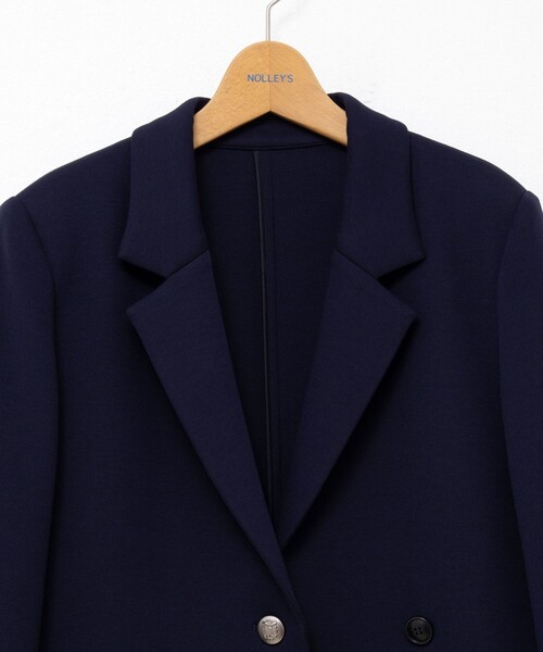 NOLLEY’S（ノーリーズ）の「《セットアップ対応》ウォッシャブルエアボールテーラージャケット（テーラードジャケット・レディース・ネイビー/ブラック・38）」の21枚目の写真