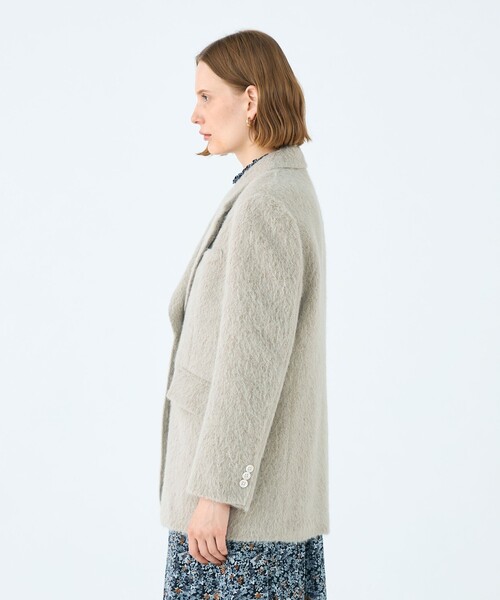 ライトアルパカシャギー テーラードジャケット（テーラードジャケット