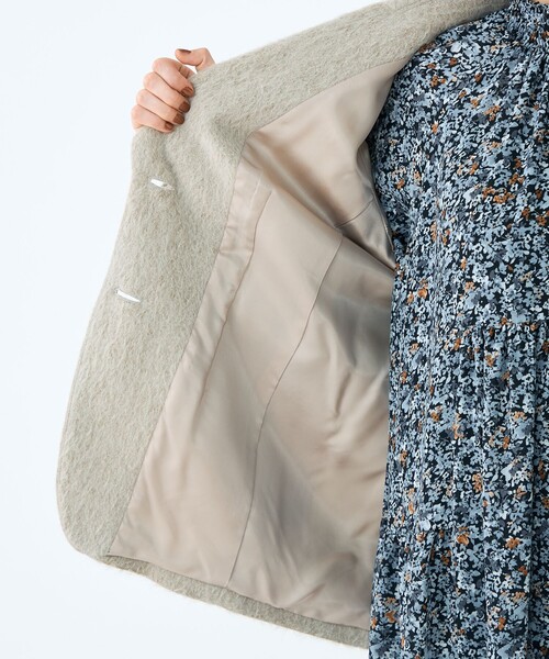 セール】ライトアルパカシャギー テーラードジャケット（テーラード