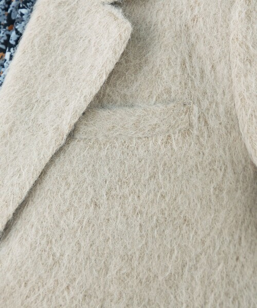 ライトアルパカシャギー テーラードジャケット（テーラードジャケット