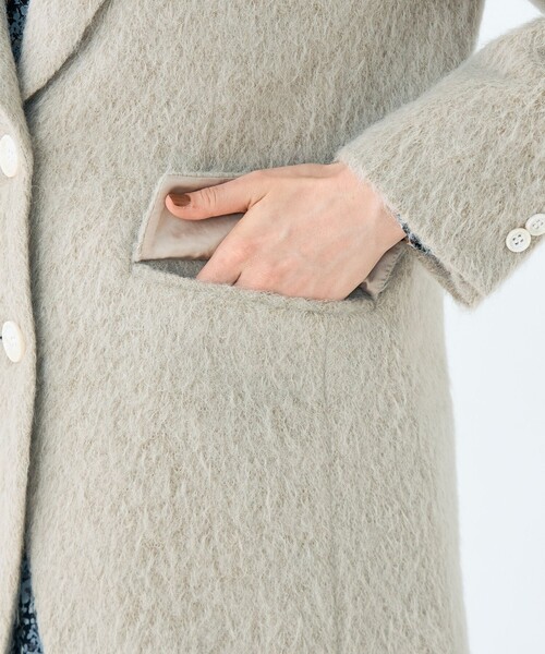 ライトアルパカシャギー テーラードジャケット（テーラードジャケット