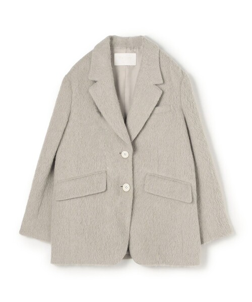 ライトアルパカシャギー テーラードジャケット（テーラードジャケット