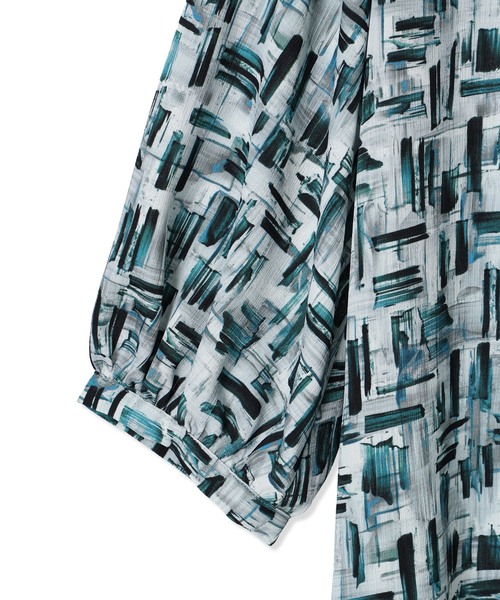 A/C DESIGN BY ALPHA CUBIC（エーシーデザインバイアルファキュービック）の「アルコラージュプリントワンピース（ワンピース・レディース・ベージュ/ライトグレー・9号/11号/13号）」の19枚目の写真