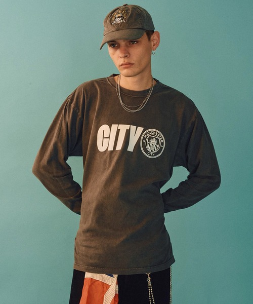 WIND AND SEA(ウィンダンシー)の「Man City L/S Tee(Tシャツ/カットソー・メンズ・ブラック/ホワイト・XL/M/L)」の2枚目の写真