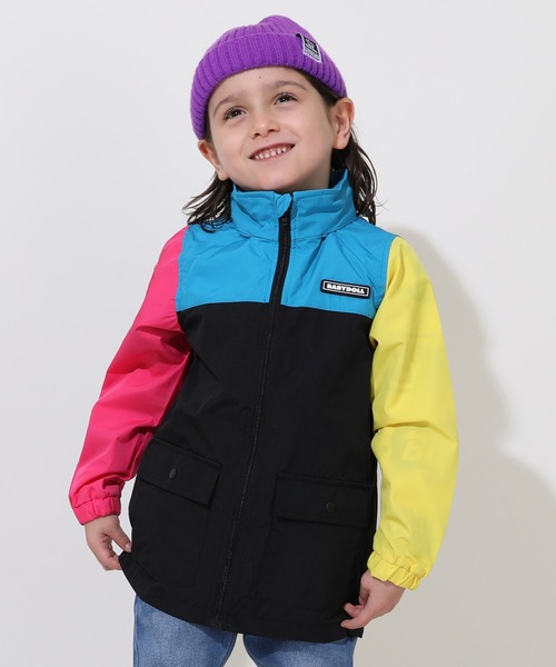 BABYDOLL（ベビードール）の「親子お揃い 【防風・撥水】ウィンドブレーカー 0759K（ナイロンジャケット・キッズ・ブラック/ベビーピンク/イエロー/その他1/ホワイト/ブラウン・90cm/100cm/110cm/120cm/130cm/140cm/150cm）」の6枚目の写真