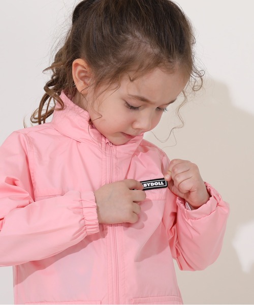 BABYDOLL（ベビードール）の「親子お揃い 【防風・撥水】ウィンドブレーカー 0759K（ナイロンジャケット・キッズ・ブラック/ベビーピンク/イエロー/その他1/ホワイト/ブラウン・90cm/100cm/110cm/120cm/130cm/140cm/150cm）」の14枚目の写真