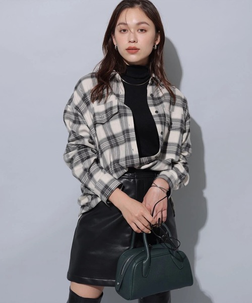 フェイクレザーミニスカート（スカート）｜Arpege story（アルページュ