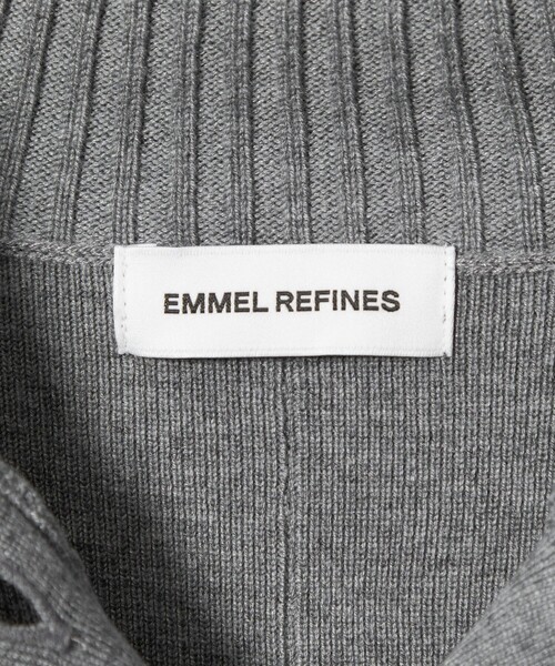 EMMEL REFINES（エメルリファインズ）の「＜EMMEL REFINES＞EM ハイショクライン タートルニット ワンピース（ワンピース・レディース・ブラック/グレー・FREE）」の21枚目の写真
