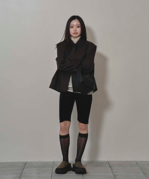 TODAYFUL(トゥデイフル)の「Velour Half Leggings(その他パンツ・レディース・ブラウン/ブラック・36inch/38inch)」の6枚目の写真