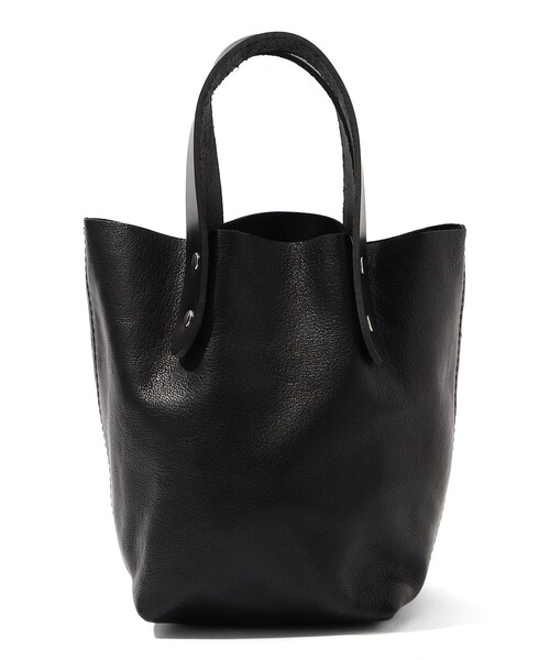 テンベア　牛革　ブラック BAGUETTE TOTE SHRINK LEATHER ,ENAMEL - TEMBEA