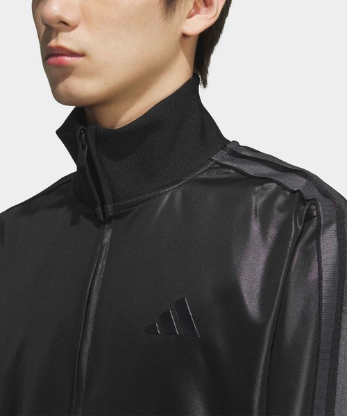 adidas（アディダス）の「Stadium Gold レギュラーフィット トラックトップ / ジャージ / トラックジャケット / アディダス adidas（ジャージ・メンズ・ブラック×ブラック/ブラック×ゴールド/ホワイト・XX-LARGE/3XL/LARGE/MEDIUM/SMALL/X-LARGE/X-SMALL）」の9枚目の写真