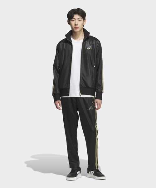 adidas ジャージセット ポリエステル製　ブラック/ゴールド アディダス adidas エグザイル EXILE コラボ ジャージ 上下