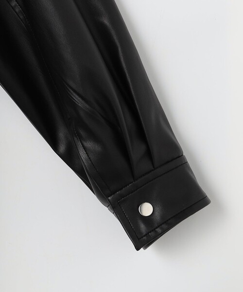 NOLLEY’S Sophi(ノーリーズソフィ)の「《セットアップ対応》ウォッシャブルフェイクレザーブルゾン(ブルゾン・レディース・ブラック・38)」の10枚目の写真