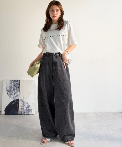 Java（ジャバ）の「《JaVa ジャバコラボ》快適さとおしゃれの両立！バルーンデニムパンツ（デニムパンツ・レディース・ワンウォッシュ/ライトブルー/ブラック・X-LARGE/SMALL/MEDIUM/LARGE）」の5枚目の写真