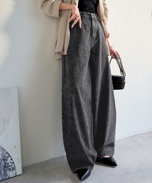 Java（ジャバ）の「《JaVa ジャバコラボ》快適さとおしゃれの両立！バルーンデニムパンツ（デニムパンツ・レディース・ワンウォッシュ/ライトブルー/ブラック・X-LARGE/SMALL/MEDIUM/LARGE）」の9枚目の写真