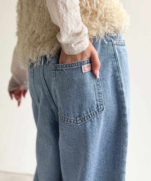 Java（ジャバ）の「《JaVa ジャバコラボ》快適さとおしゃれの両立！バルーンデニムパンツ（デニムパンツ・レディース・ワンウォッシュ/ライトブルー/ブラック・X-LARGE/SMALL/MEDIUM/LARGE）」の22枚目の写真