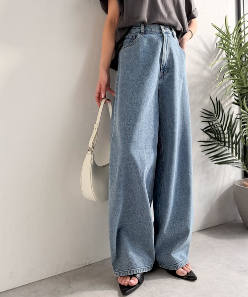 Java（ジャバ）の「《JaVa ジャバコラボ》快適さとおしゃれの両立！バルーンデニムパンツ（デニムパンツ・レディース・ワンウォッシュ/ライトブルー/ブラック・X-LARGE/SMALL/MEDIUM/LARGE）」の21枚目の写真