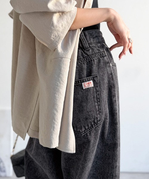 Java（ジャバ）の「《JaVa ジャバコラボ》快適さとおしゃれの両立！バルーンデニムパンツ（デニムパンツ・レディース・ワンウォッシュ/ライトブルー/ブラック・X-LARGE/SMALL/MEDIUM/LARGE）」の10枚目の写真