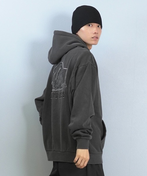 DC（ディーシー）の「DC/ディーシー SKULLY ビーニー ニット帽 DBE254221（ニットキャップ/ビーニー・メンズ・ブラック/グリーン・FREE）」の7枚目の写真