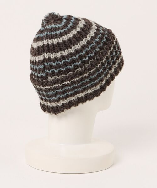HIGHLAND 2000（ハイランドトゥーサウザンド）の「HIGHLAND 2000 リブ編み ニット帽 Rib Multi Border BW 001 Bobcap（ニットキャップ/ビーニー・レディース・その他4/その他5/その他3/その他2/その他1・FREE）」の6枚目の写真