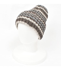 HIGHLAND 2000 | HIGHLAND 2000 リブ編み ニット帽 Rib Multi Border BW 001 Bobcap(ニットキャップ/ビーニー)