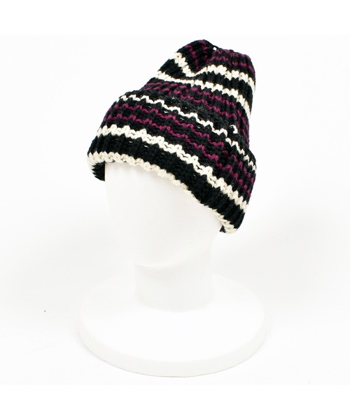 HIGHLAND 2000（ハイランドトゥーサウザンド）の「HIGHLAND 2000 リブ編み ニット帽 Rib Multi Border BW 001 Bobcap（ニットキャップ/ビーニー・レディース・その他4/その他5/その他3/その他2/その他1・FREE）」の5枚目の写真
