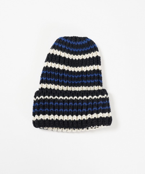 HIGHLAND 2000（ハイランドトゥーサウザンド）の「HIGHLAND 2000 リブ編み ニット帽 Rib Multi Border BW 001 Bobcap（ニットキャップ/ビーニー・レディース・その他4/その他5/その他3/その他2/その他1・FREE）」の13枚目の写真