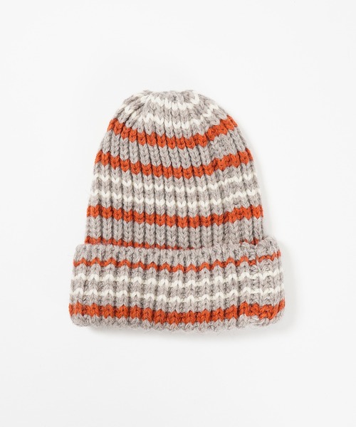 HIGHLAND 2000（ハイランドトゥーサウザンド）の「HIGHLAND 2000 リブ編み ニット帽 Rib Multi Border BW 001 Bobcap（ニットキャップ/ビーニー・レディース・その他4/その他5/その他3/その他2/その他1・FREE）」の11枚目の写真