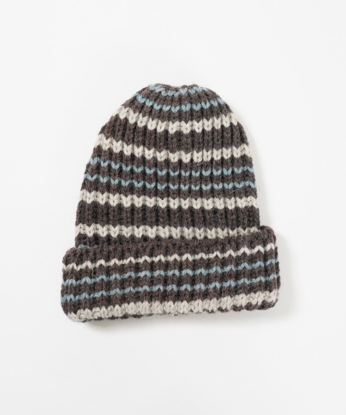 HIGHLAND 2000（ハイランドトゥーサウザンド）の「HIGHLAND 2000 リブ編み ニット帽 Rib Multi Border BW 001 Bobcap（ニットキャップ/ビーニー・レディース・その他4/その他5/その他3/その他2/その他1・FREE）」の10枚目の写真
