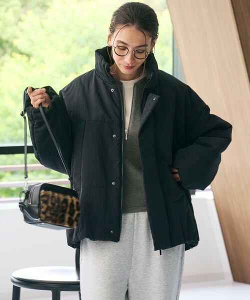BEAUTY&YOUTH UNITED ARROWS(ビューティーアンドユースユナイテッドアローズ)の「【WEB限定】ナイロン パデッド モンスターブルゾン はっ水(ブルゾン・レディース・ブラック/オフホワイト/ダークブラウン・FREE)」の5枚目の写真
