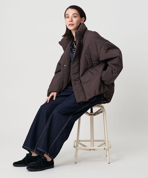 BEAUTY&YOUTH UNITED ARROWS(ビューティーアンドユースユナイテッドアローズ)の「【WEB限定】ナイロン パデッド モンスターブルゾン はっ水(ブルゾン・レディース・ブラック/オフホワイト/ダークブラウン・FREE)」の15枚目の写真