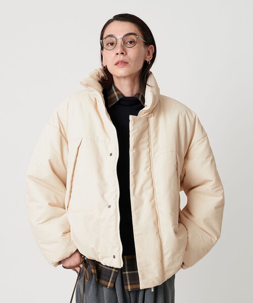 BEAUTY&YOUTH UNITED ARROWS(ビューティーアンドユースユナイテッドアローズ)の「【WEB限定】ナイロン パデッド モンスターブルゾン はっ水(ブルゾン・レディース・ブラック/オフホワイト/ダークブラウン・FREE)」の18枚目の写真