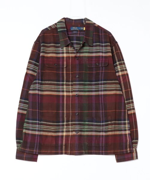 POLO RALPH LAUREN（ポロ ラルフ ローレン）の「チェック ブラッシュド フランネル オーバーシャツ（シャツ/ブラウス・メンズ・マルチ・XS/S/M/L）」の3枚目の写真