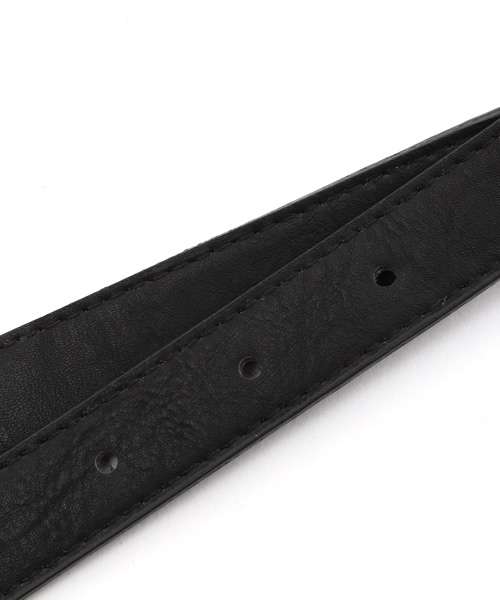 CIAOPANIC（チャオパニック）の「【Ciaopanic】　太バックルベルト（ベルト・レディース・ブラック/ベージュ・FREE）」の4枚目の写真