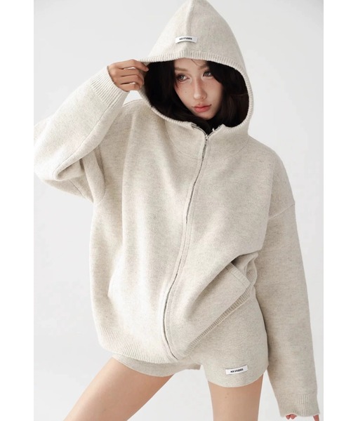 Stone フード付きニットS SAYAKADAVIS ニット セーター SAYAKADAVIS/サヤカデイヴィス Hooded