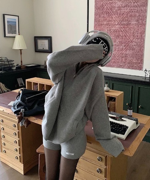 Superfly パーカー　カーディガン　５点　セット セール】【上下2点セット】フード付きニットカーディガン＋ニット