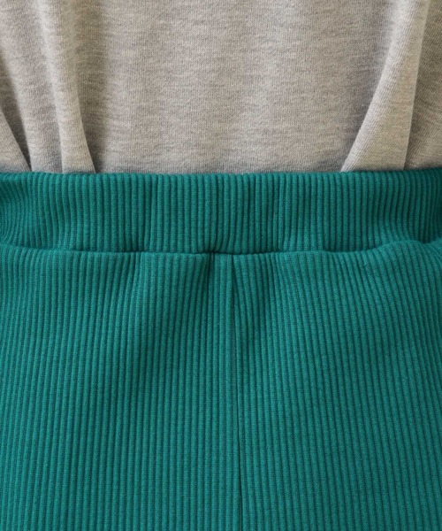 LEPSIM（レプシィム）の「【産前・産後対応】マタニティ／リブナロースカート　582139（マタニティウェア/グッズ・レディース・グリーン/ブラック・FREE）」の4枚目の写真