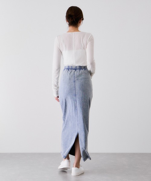 Jayro（ジャイロ）の「カットデニムナロースカート（スカート・レディース・ブラック系その他/ブルー・M）」の8枚目の写真