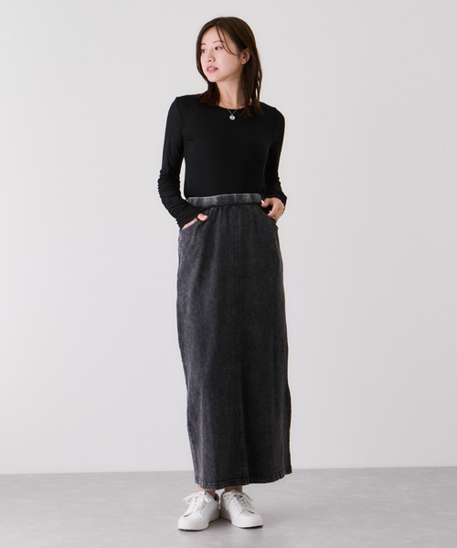 Jayro（ジャイロ）の「カットデニムナロースカート（スカート・レディース・ブラック系その他/ブルー・M）」の13枚目の写真