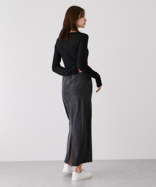 Jayro（ジャイロ）の「カットデニムナロースカート（スカート・レディース・ブラック系その他/ブルー・M）」の15枚目の写真