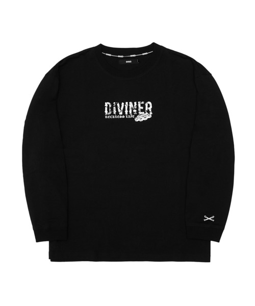 DIVINER(ディヴァイナー)の「【DIVINER】Meriken Sack Logo L/TEE(Tシャツ/カットソー・メンズ・ブラック×シルバー/ブラック×ゴールド・M/L)」の5枚目の写真