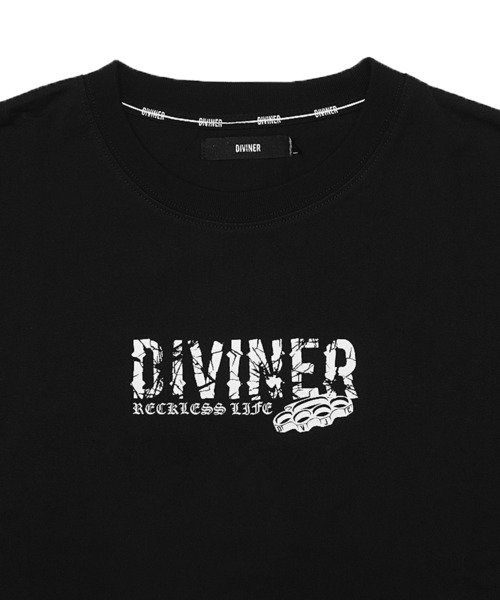 DIVINER(ディヴァイナー)の「【DIVINER】Meriken Sack Logo L/TEE(Tシャツ/カットソー・メンズ・ブラック×シルバー/ブラック×ゴールド・M/L)」の7枚目の写真