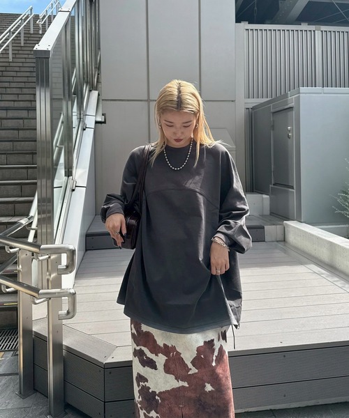 AMERI SPRAY PAINT LONG SLEEVEタイムセール SPRAY PAINT LONG SLEEVE TOP（スウェット）｜Ameri（アメリ）の