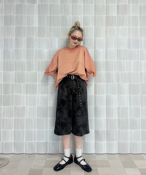 【新品】AMERI SPRAY PAINT LONG SLEEVE TOPピンク SPRAY PAINT LONG SLEEVE TOP（スウェット）｜Ameri（アメリ）の