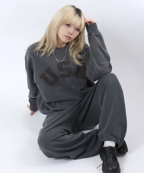 セール】セットアップ対応 USAカモフラロゴアップリケ ピグメント