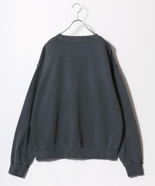 Salong hameu（サロン ハミュー）の「セットアップ対応 USAカモフラロゴアップリケ ピグメントウォッシュスウェットトレーナー メンズ レディース ユニセックス（スウェット・メンズ・ピンク/スミクロ/ネイビー・M/L）」の5枚目の写真