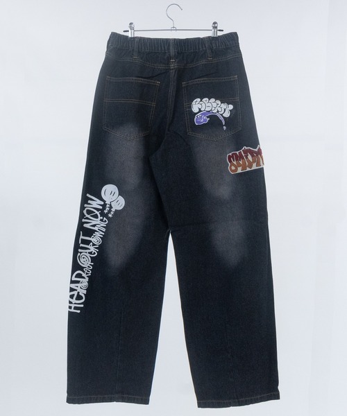 JOHN'S CLOSET（ジョンズクローゼット）の「【13】ワッペンデニム カーブデニムパンツ（デニムパンツ・メンズ・ブルー/ブラック・MEDIUM/LARGE）」の10枚目の写真