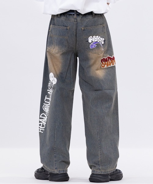 JOHN'S CLOSET（ジョンズクローゼット）の「【13】ワッペンデニム カーブデニムパンツ（デニムパンツ・メンズ・ブルー/ブラック・MEDIUM/LARGE）」の8枚目の写真